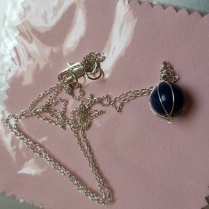 Lapis lazuli necklace 925